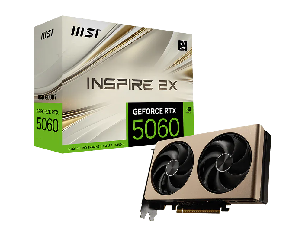 MSI GeForce RTX 5060 8G INSPIRE 2X